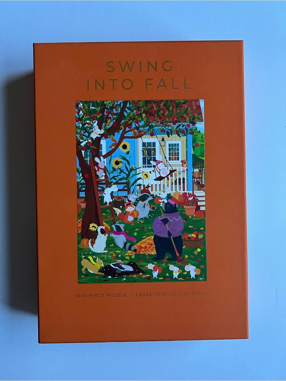Swing Into Fall Orange 1000 Piece Puzzle
